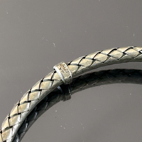 Bottega Veneta Sterling Silver and Pyrite Bracelet Size Medium - Picture 3 of 5